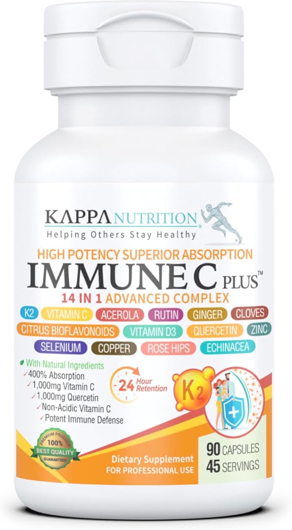 Quercetin 1,000Mg, Vitamin C 1,000Mg, Zinc 50Mg, Vitamin D3 5,000Iu, Selenium, Copper, Acerola, Ginger, Rutin, Bitter Orange, Rose Hips,