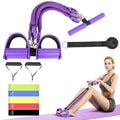 Upgrade Pedal Resistance Band, 4-Tube Elastic Sit Up Pull Rope for Men and Women,Pedal Puller for Strength Training,Foot Resistance Rope for