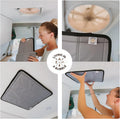 Living in a Bubble Magnetic Insulated Roof Vent Sun Cover for Maxxair Fan, Fantastic Fan, RV Fan Vent Cover, 16.5" X 16.5" - White