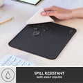 Logitech Studio Series Small Mouse Pad, Anti-Slip 9x8 Inches, Graphite