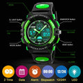 Cofuo Kids Digital Sport Watch, Boys Girls Waterproof Sports Outdoor Watches Children Casual Electronic Analog Quartz Wrist Watches with Alarm