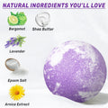 Arnica Bubble Bath Bombs Lavender Bergamot Essential Oils Luxurious Mega Foaming Bath Bombs for Dry Skin Nourishment Moisturizing Blissful Bath