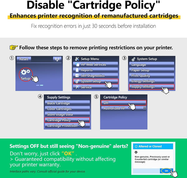COLORETTO Remanufactured Printer Ink Cartridge Replacement for HP 63XL to use with Envy 4520 4516 Officejet 5255 5258 DeskJet 1112 3632 3639 1112