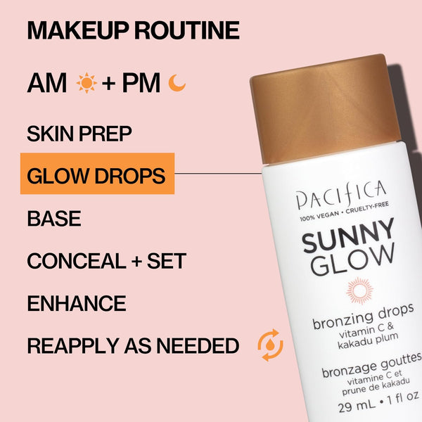 Pacifica, Drops Sunny Glow Bronzing Bronzer 1 Ounce (Pack of 1)