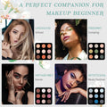 Color Nymph Beginner Makeup Kits Gift for Teens, Makeup Palettes with Reusable Handbag Includes 36 Colors Eyeshadow Blushes Bronzer Highlighter 4