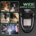 Panoramic View Auto Darkening Welding Helmet with LightÃÂ¯ÃÂ¼ÃÂ1/1/1/1 True Color Solar Powered Welding Hood MaskÃÂ¯ÃÂ¼ÃÂ4 Arc Sensor Wide