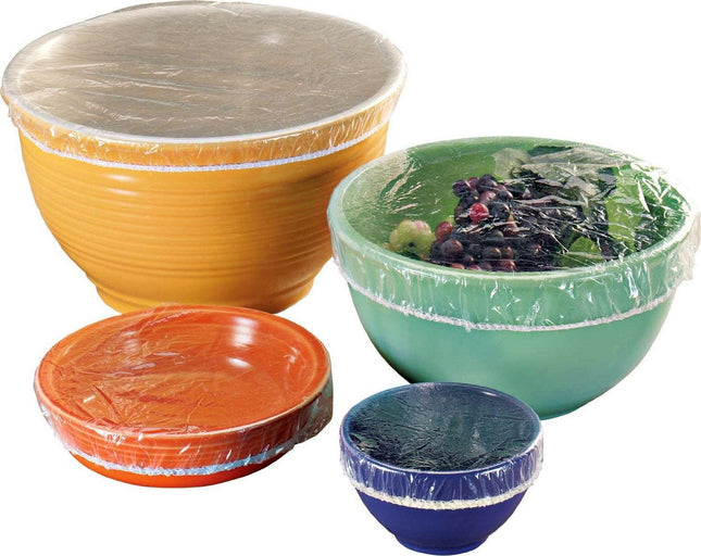 Stretchable, Reusable, Plastic Bowl Covers. Ideal for Storage, Picnics, Transpor
