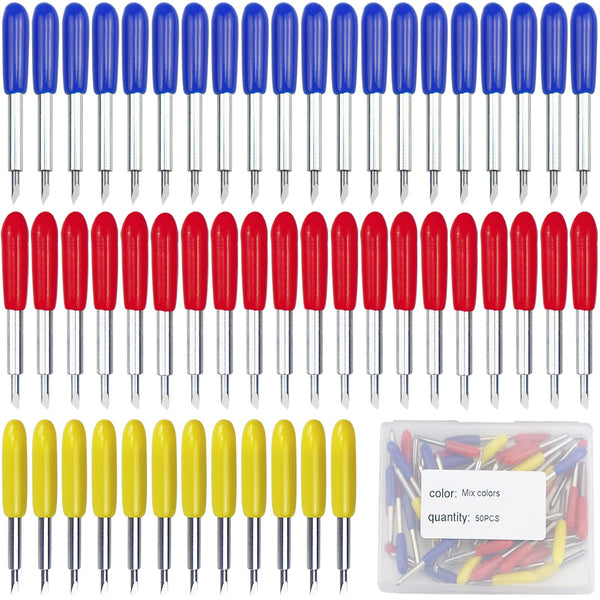 50PCS Replacement Blades Compatible with Explore Air2/Air 3/Maker/Maker 3/4 | ArtCute 3rd Party Accessory Replacement Cutting Blades, 10Pcs Fine