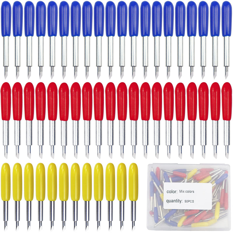 50PCS Replacement Blades Compatible with Explore Air2/Air 3/Maker/Maker 3/4 | ArtCute 3rd Party Accessory Replacement Cutting Blades, 10Pcs Fine