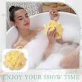 Sunnyray 4 Pack Loofah Bath Sponge Lace Mesh Set Large 60G Shower Poufs Body Scrubber Bath Loofah Ball Body Wash Sponge Exfoliating Scrubber Luffa