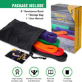 Resistance Bands, Pull up Assist Bands - Workout Bands, Eexercise Bands, Long Resistance Bands Set for Working Out, Fitness, Training, Physical