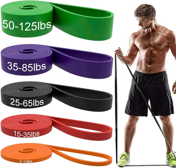 Resistance Bands, Pull up Assist Bands - Workout Bands, Eexercise Bands, Long Resistance Bands Set for Working Out, Fitness, Training, Physical
