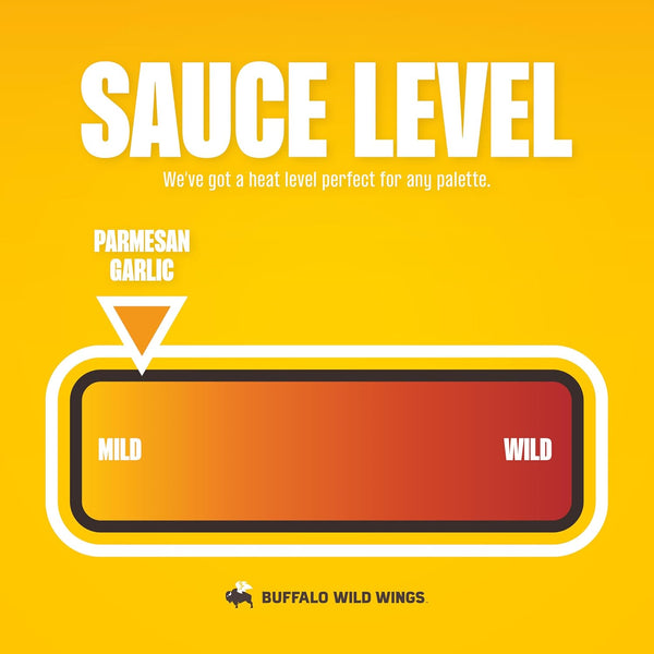 Buffalo Wild Wings Parmesan Garlic Sauce, 12 fl. oz., Perfect Dipping Sauce, Chicken Marinade, Chicken Parmesan Topping and Wing Seasoning, Made