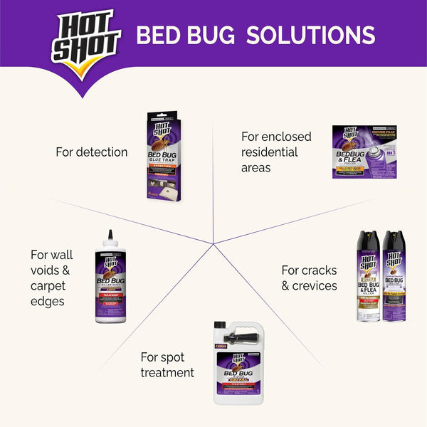 Hot Shot BedBug And Flea Fogger, Inhibits Flea Reinfestation, 2 Ounce Cans, 6 Count 3 Count (Pack of 2)
