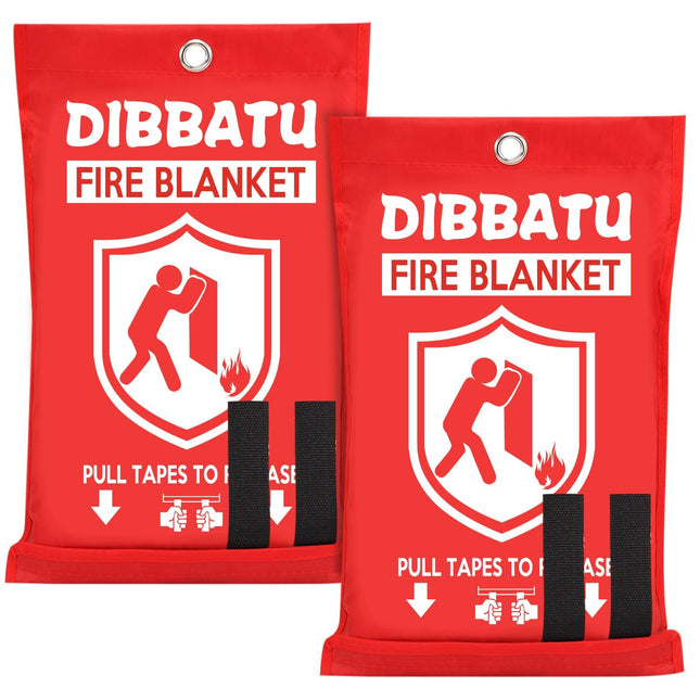 DIBBATU Fire Blanket for Home and Kitchen, Fire Blankets Emergency for Home, Eme