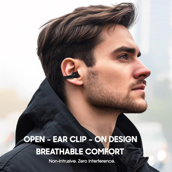C1Pro Ear Clip Earbuds Clip On Ear Buds Wireless Bluetooth Earbuds Freeclip Bluetooth Headphones Open On Earring Cuff Earbud Earrings Clips Free