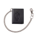 Dickies Men's Trifold Chain Wallet One Size Dark Black