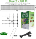 Feitore Deer Fence Netting, 7 x 100 Feet Anti Bird Deer Protection Net Reusable Protective Garden Netting for Plants Fruit Trees Vegetables