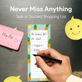 8 Large Magnetic Notepads – Big Notepads for Grocery List, Shopping List, To-Do List, Reminders -Strong Magnetic Back- Memo Pads with Realistic