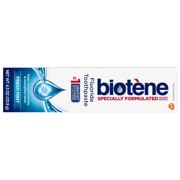 BiotÃÂ¨ne Fluoride Toothpaste for Dry Mouth Symptoms, Bad Breath Treatment and Cavity Prevention, Fresh Mint - 4.3 Oz