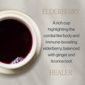 Rishi Tea Elderberry Healer Organic Herbal Tea Bags, Caffeine Free, 15ct Elderberry Healer 15 Count (Pack of 1)