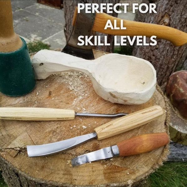 Wood Carving Tools Set of 12 Wood Chisels - Glides Through Wood Like Butter - Quality Carving Tools Chisel Set for All Skill Levels, Woodworking