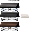 Reading Glasses for Men, 2.5 Blue Light Blocking Reading Glasses Metal Readers