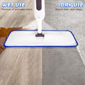 6 Pack Microfiber Cleaning Pads for Mop Hardwood Floor Cleaner Mop Replacement, Deep Microfiber Cleaning Pad Dusting Pad Wet Mop Dry Dust Mop