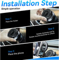 Vacuum Suction Magnetic Phone Holder, Strong Suction Magnetic Car Phone Holder Mount Foldable Phone Stand for Iphone16/15/14/13/12,