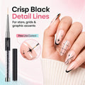 Beetles Gel Polish Nail Art Liner Brushes 5Pcs Painting Art Design Pen Set | Diamond Application Rhinestone Handle Dotting Drawing Sizes 5 7 9 11