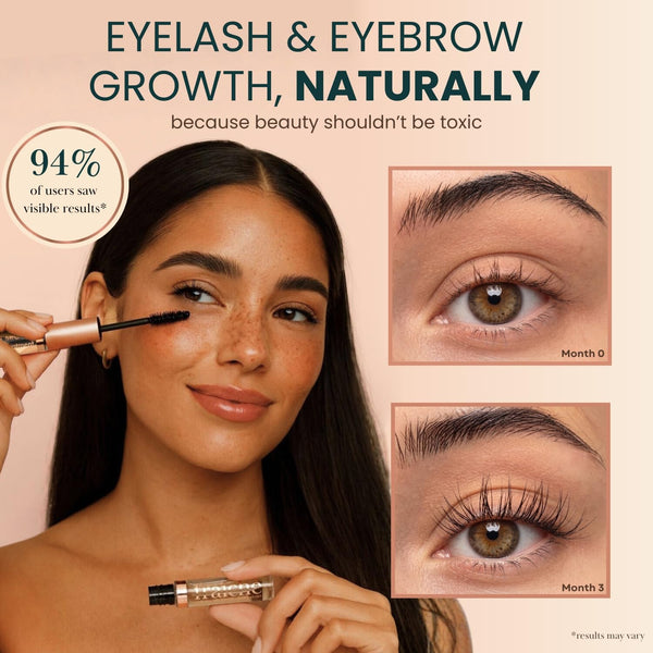 Organic Castor Oil Lash Serum for Eyelash Growth Serum and Eyebrow Growth 10ml (Pack of 1) Castor Oil
