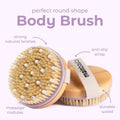 MainBasics Dry Brushing Body Brush for Lymphatic Drainage Lavender - Massage