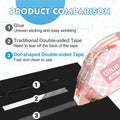 12 Pack Scrapbook Tape, Double Sided Tape Roller for Crafts,0.31In x 26 Ft Adhesive Glue Tape Runner for Scrapbooking,Junk Journal Supplies and