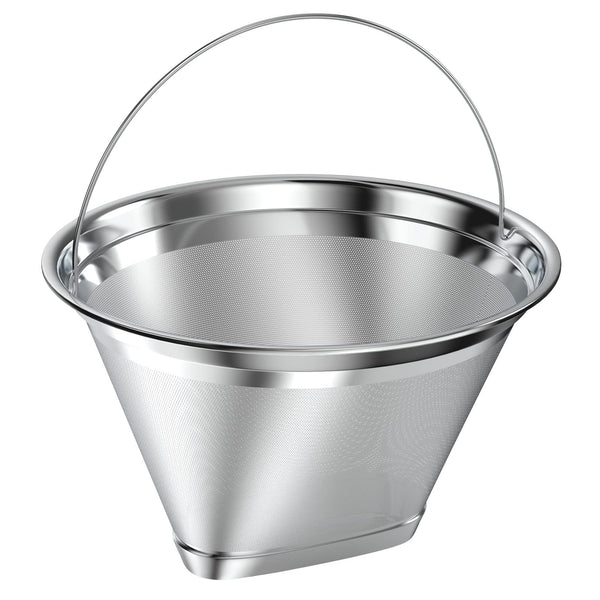 Stainless Steel Reusable Coffee Filter Compatible with Ninja Coffee Maker, 4 Cone Coffee Filters Coffee Basket, Permanent Coffee filters fit for
