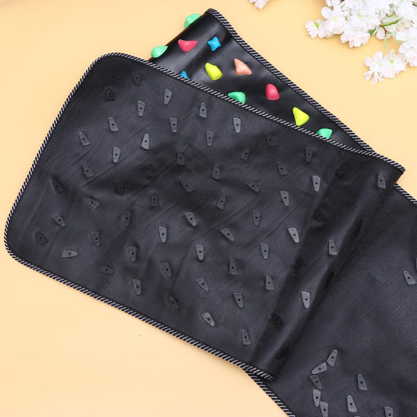 Healifty Cobblestone Foot Massage Mat 68X1X68 Inch Non-Slip Reflexology Walking Mat for Foot Pain Relief Indoor Use with Detachable Stones