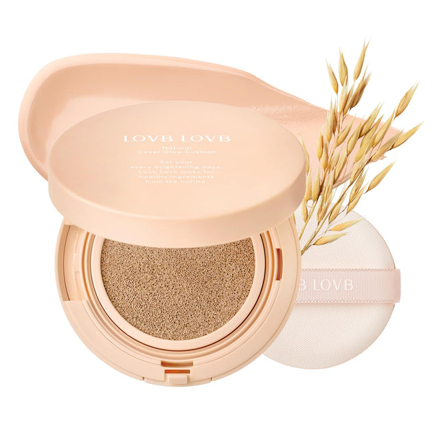 Natural Cover Glow Cushion Foundation | Satin Radiant Finish | Korean Foundation