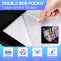 30 Pack 540 Pocket Binder Pages - Double-Sided 9 Pocket Trading Card Sleeves for 3 Ring Binder, Clear Plastic Pages for Sport and Game Cards