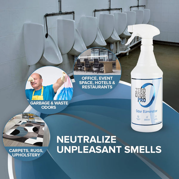 Zero Odor Pro - Commercial Strength Eliminator Odor Neutralizer, Room Deodorizer Odor Eliminator Musty Smell - Strongest Odor Eliminator Trigger