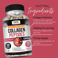 Kaya Naturals Multi Collagen Peptides Complex Powder for Women and Man, Vital for Hair, Skin, Nails, and Anti-Aging, Types I, II, III, V & X