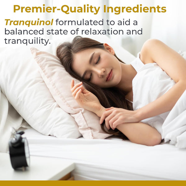 Premier Research Labs Tranquinol | Natural Sleep Aid Supplement for Deep Sleep Support and Calm Mind | Magnesium, Turmeric, Lemon Balm & Saffron