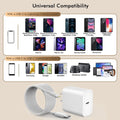 [Apple MFi Certified]10FT Fast iPhone Charger,Extra Long Apple Charger Fast Charging 2Pack USB C Charger Block Plug + 10Foot Lightning Cable Cord