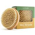 Bare Botanics Dry Brushing Body Brush for Lymphatic Drainage | Medium Firmness Cruelty Free Natural Boar Bristles Improves Circulation and Gently