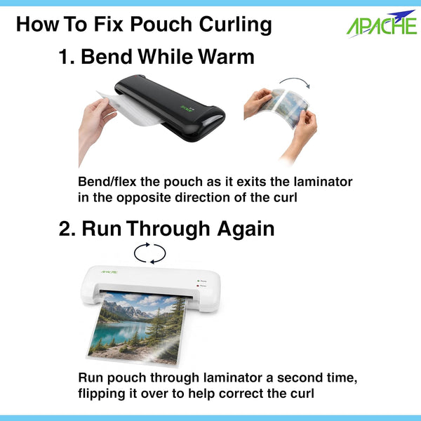 Apache Laminating Pouches 5 mil, for 8.5 x 11 inch Letter Size Paper 9 x 11.5 inch Sheets, 100 Pack LETTER 5mil 100 Pack