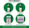 Vet's Best Dog Ear Relief Wash, No-Alcohol, Wax Control, No-Sting, 16 oz | Alcohol-Free Ear Cleanser, Helps Remove Wax & Debris, Controls Odors &