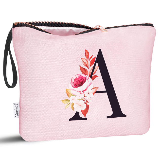 Vavabox A-Z Personalized Makeup Bag, Birthday Gifts for Women Mom, Gifts for Bes