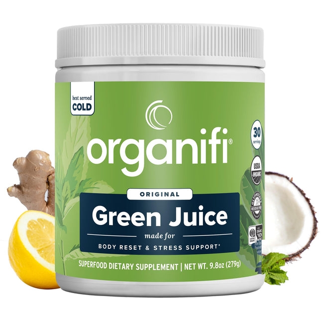 Organifi Green Juice - Powder Supplement with Organic Spirulina, Ashwagandha, an