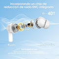 Wireless Earbuds, Bluetooth 5.4 Headphones Hifi Stereo, Bluetooth Earbuds with ENC Noise Cancelling Mic, IP7 Waterproof in Ear Earphones, 48H, LED