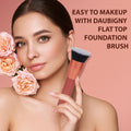 Foundation Brush Daubigny 1.5" Flat Top Kabuki Brush for Liquid Makeup,Premium Makeup Brush and Pro Flat Kabuki Foundation Brush Perfect For