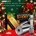 Stocking Stuffers for Men Super Universal Socket Tools Gifts for Men A-Universal Socket(Silver)