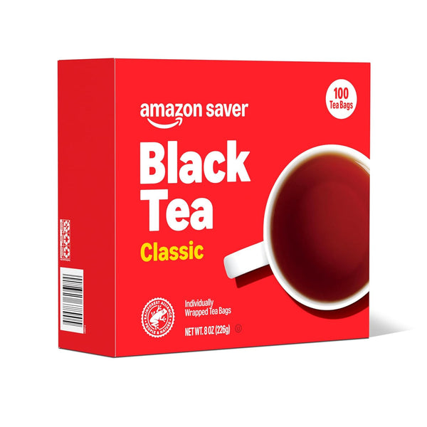 Amazon Saver, Classic Black Tea, 8 Oz, 100 Ct 100 Count (Pack of 1)